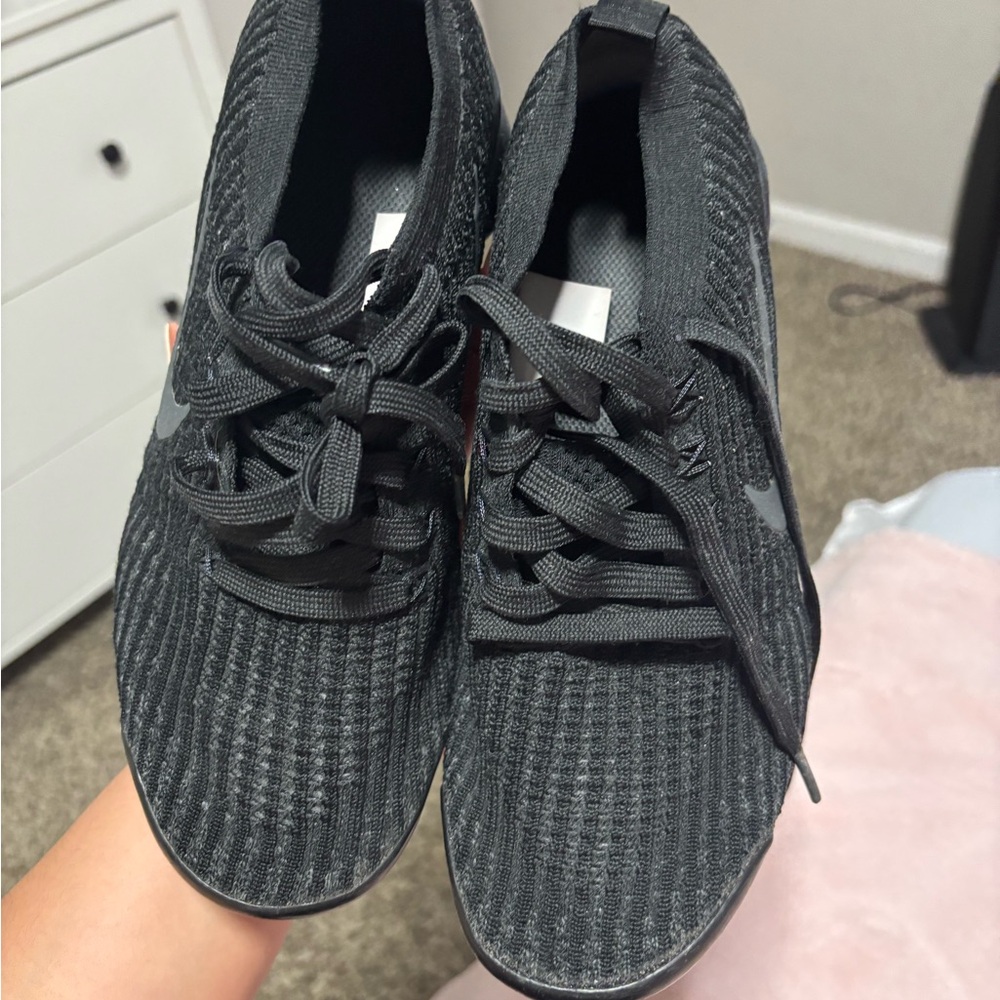 Black Knit Sneakers